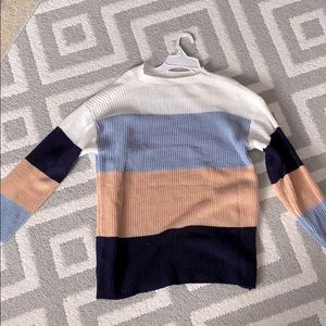 Color block sweater